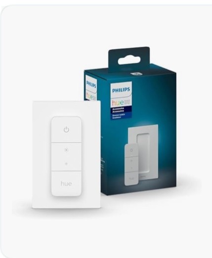 Philips Hue Smart Dimmer Switch Remote, 1-Pack, White