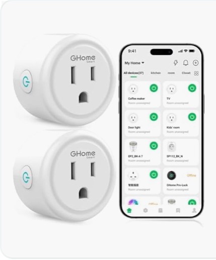 GHome Smart Plug, WiFi (works with Alexa & Google Home)