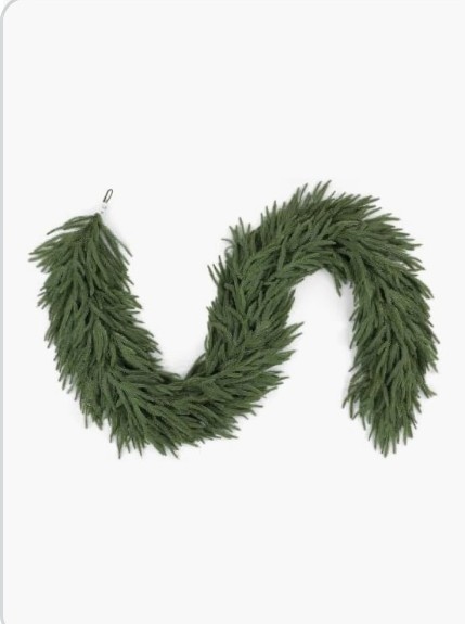 Norfolk Pine Garland, 9 ft, real touch — 2 pcs